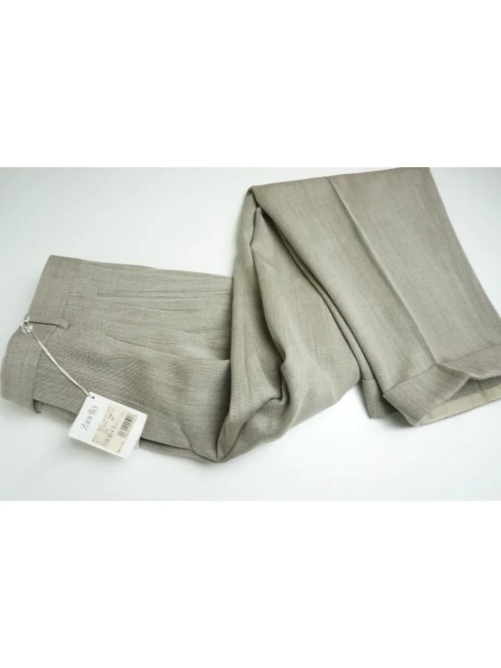 Zanella Touring Brown Woven 100% Wool Dress Pant 48R EU BRAND NEW